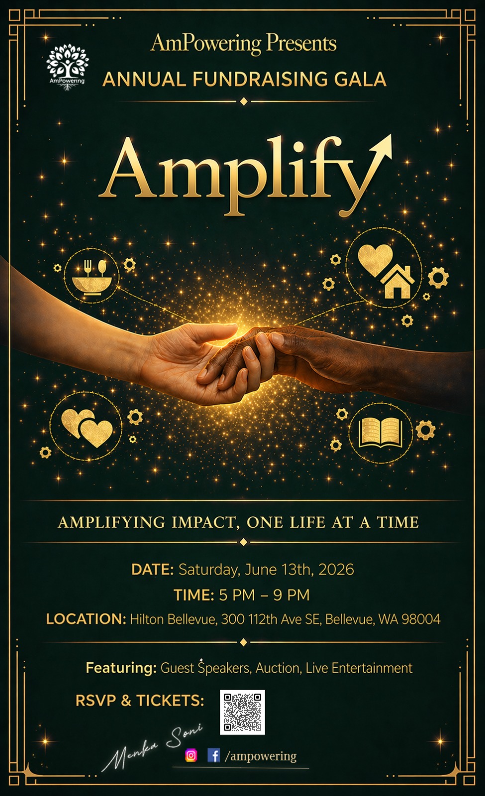 Amplify AmPowering FundRaising Gala flyer