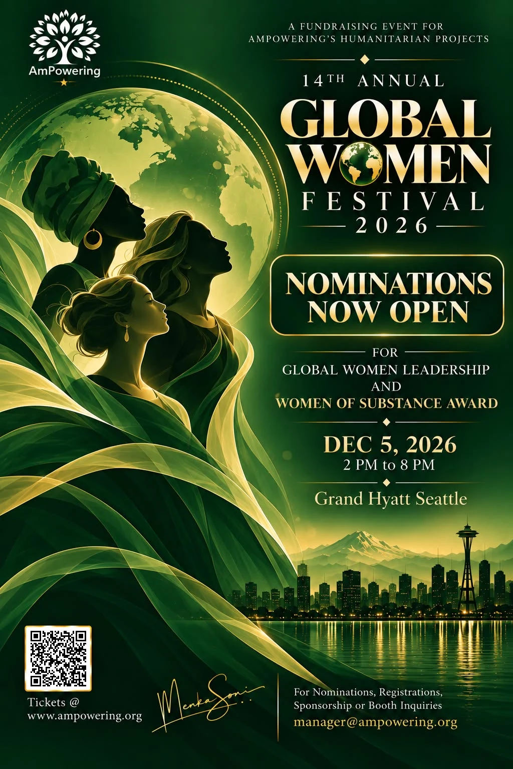 14th Annual Global Women Festival 2026 flyer